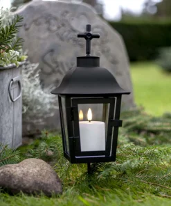 Paula Flamme LED Ljus Vit 10 cm Skymningsrelä