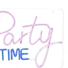 PLEXY Inomhusdekoration 40cm Party Rosa/Transparent