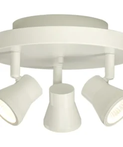 PLUTO Takspot Rund 3L Dimbar 20cm Vit