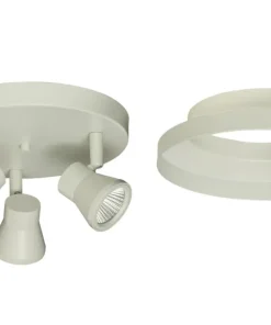 PLUTO Takspot Rund 3L Dimbar 20cm Vit