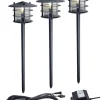 POPPY Pollare 3p 50cm LED, Trafo, Kabel - Antracitgrå 12V IP44