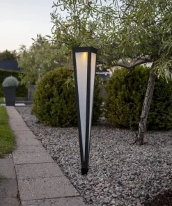 PYRAMIS Solcells-pollare 61cm Svart