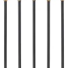 RAW Metalljusstake Candle 5L Platt 32cm Råmässing/Svart