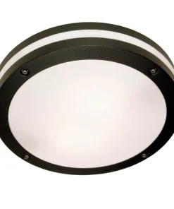 RESMO Tak/Väggplafond Ute 30cm Svart IP44