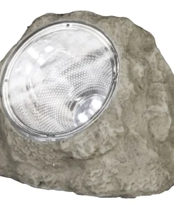 ROCKY Solcells-Dekoration 12cm Grå