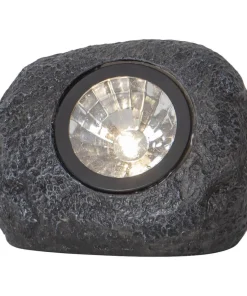 ROCKY Solcells-Spotlight 11cm Grå