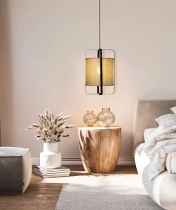 RONDA Taklampa 32,5cm Svart/Beige