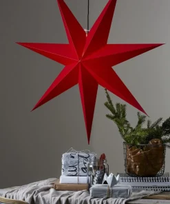 ROZEN Pappersstjärna 100cm Röd