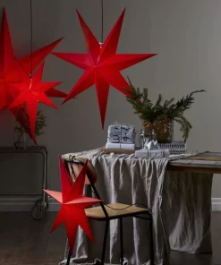ROZEN Pappersstjärna 100cm Röd