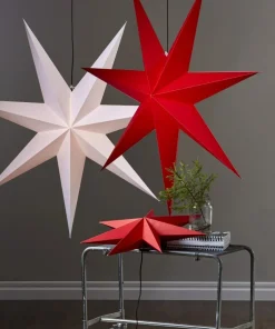 ROZEN Pappersstjärna 70cm Röd