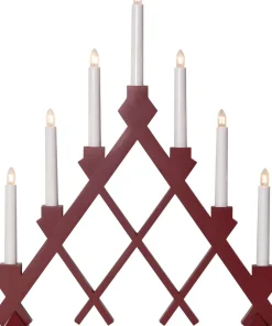 Rut Ljusstake 53cm Röd