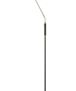 SANDNES Golvlampa 140cm Svart/Krom