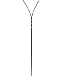 SANDNES Golvlampa dubbel 140cm Svart/Krom