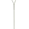 SANDNES Golvlampa dubbel 140cm Borstad Stål