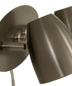 SANDNES Vägglampa Dubbel 32cm Tenn