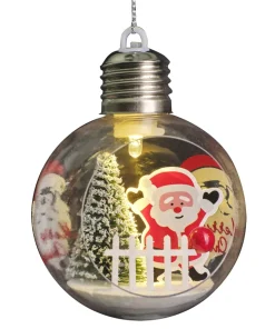 SANTA CLAUS Kula Batteri 10,7cm 3-Pack