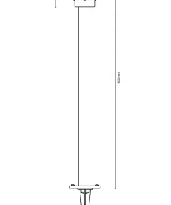 SATURNUS Pollare 90cm 12V Rostfritt stål IP65