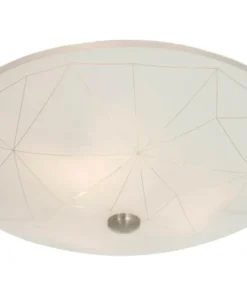 SEKTOR Plafond 42cm Vit/Stål