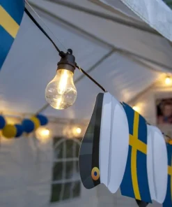 SELECTA Ljusslinga 13,6m 18LED Varmvit/Svart