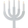 SELMA Träljusstake 25cm Grå