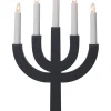 SELMA Träljusstake 25cm Grafitgrå