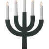 SELMA Träljusstake 25cm Grön