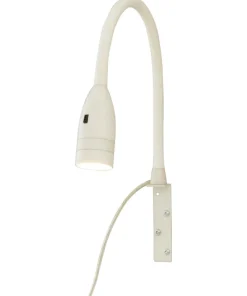 SENSILO Sänglampa Dimbar 37cm Vit