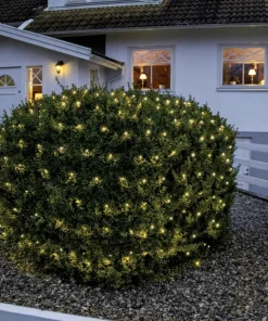SERIE LED Ljusnät Crispy Ice White 200L 3m Svart