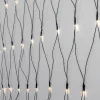 SERIE LED Ljusnät Crispy Ice White 160L 2m Svart
