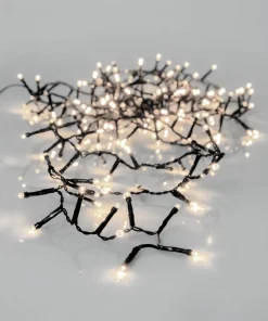 SERIE LED Ljusslinga Crispy Ice White 180L 3,6m Svart