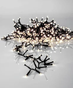 SERIE LED Ljusslinga Crispy Ice White 540L 10,8m Svart