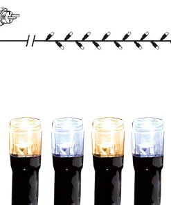 SERIE LED Ljusslinga 160L 16m Svart/Varm&Kallvit