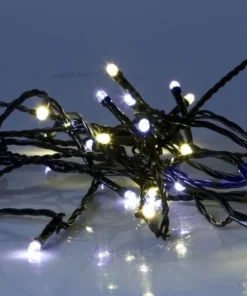 SERIE LED Ljusslinga 8m 80LED IP44 Varmvit & Kallvit Svart