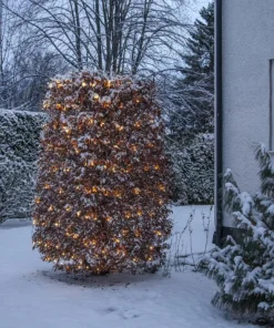 SHINY Ljusnät WARMWHITE 200L 3*3m Svart/Varmvit