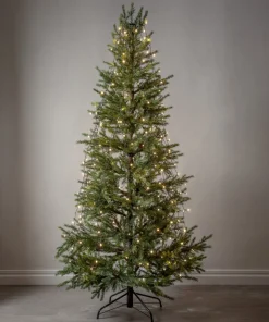 SHINY WARMWHITE Julgransbelysning 200cm 360LED Varmvit/Grön IP44
