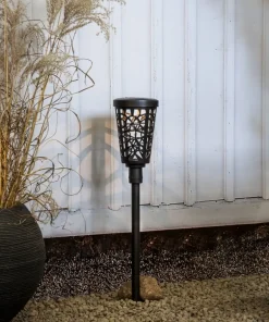SINNIA Solcells-pollare 62cm Svart