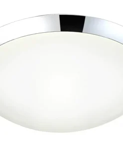 SIRACUSA LED-Plafond Bad 28,4cm Krom/Vit IP44