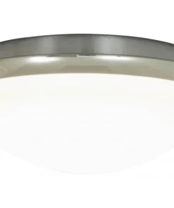SIRACUSA LED-Plafond Bad 24,8cm Krom/Vit IP44