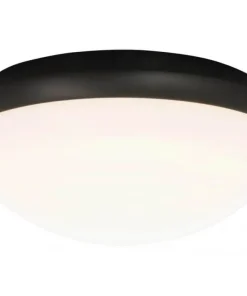 SIRACUSA LED-Plafond Bad 24,8cm Vit/Svart IP44