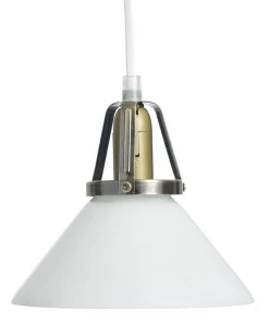 SKOMAKARE Fönsterlampa 15cm Antikmässing/Opalvit