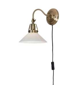 SKOMAKARE Vägglampa 200mm Antik/Opal