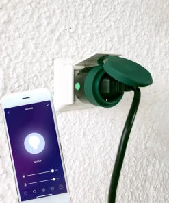 SMART PLUG Outdoor 9,69cm Svart