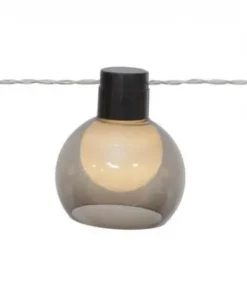 SMOKY Solcells-ljusslinga 10L 2,7m Rökfärgad