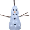 Snögubbe 20 cm Crystaline Dekorationsfigur Vit