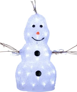 Snögubbe 38 cm Crystalo Dekorationsfigur