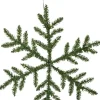 SNOWFLAKE Krans Batteri 63cm 42LED Grön IP44