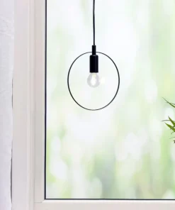 SPARTAN RINGO Fönsterlampa 20cm Svart