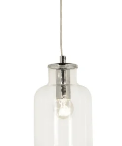 SPECERI Taklampa 22cm Krom/Klar