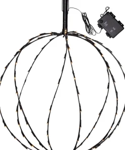 SPHERE Utomhusdekoration Batteri 64cm Svart