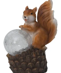 SQUIRREL Solcells-Dekoration 16,5cm Flerfärgad